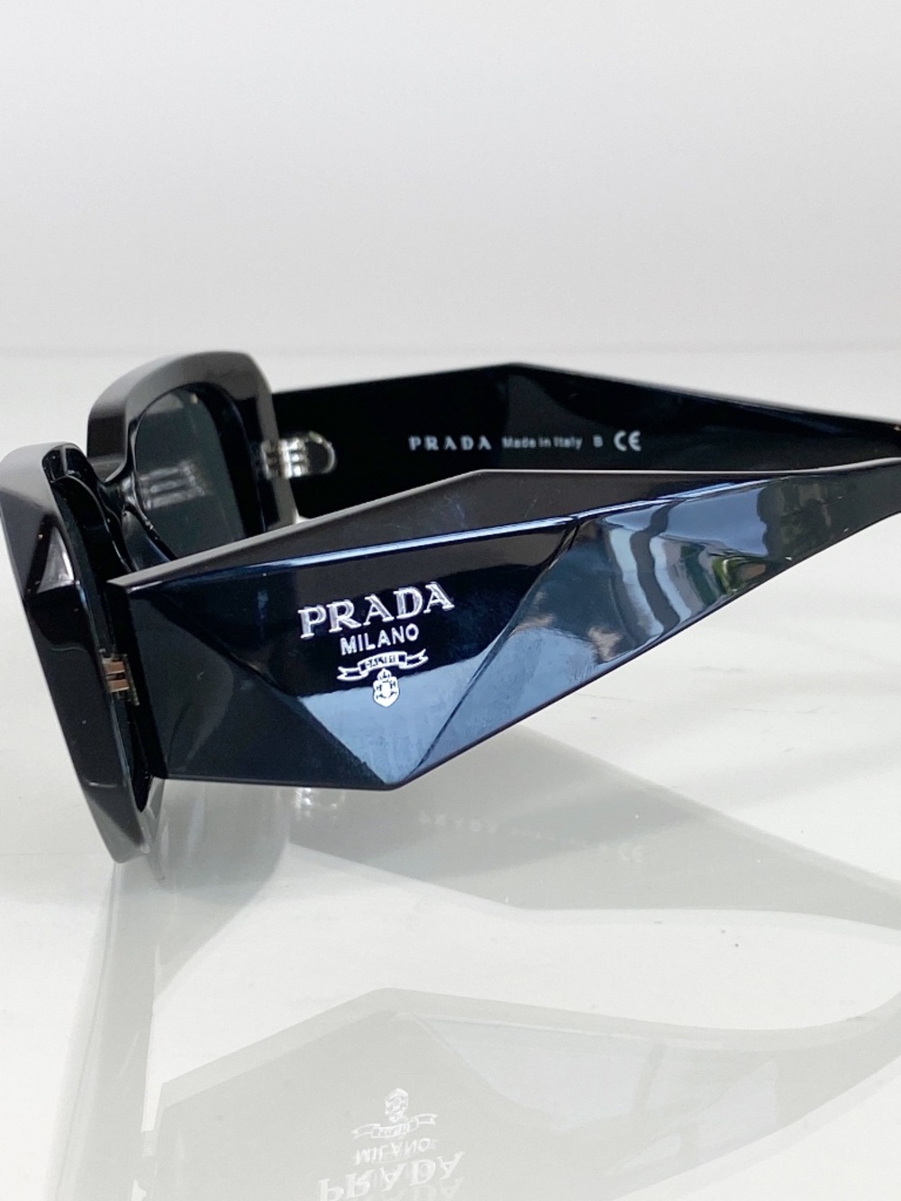 Prada PR 17WS 1AB5SO Black Dark Grey Lens Sunglasses - Picture 9 of 13